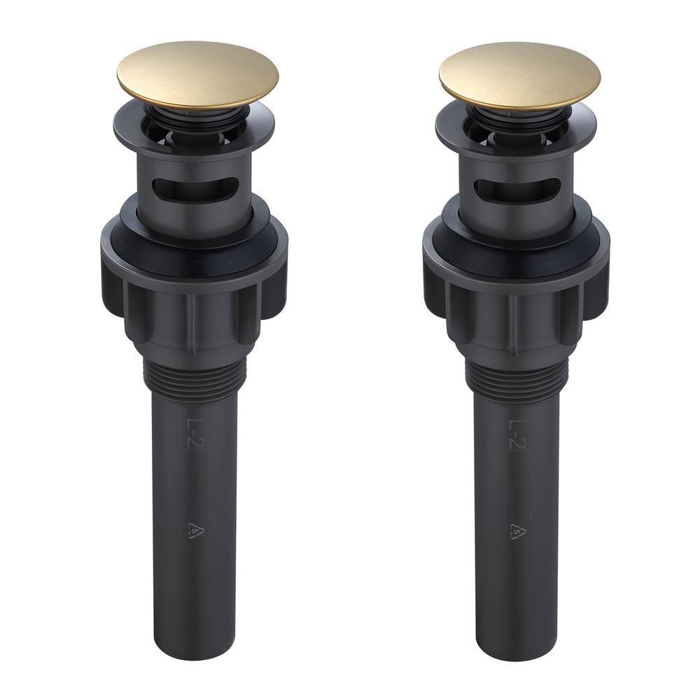 Pop-up Drain Assembly Stopper with Overflow in Gold 2-Piece price history on PriceWatchPro