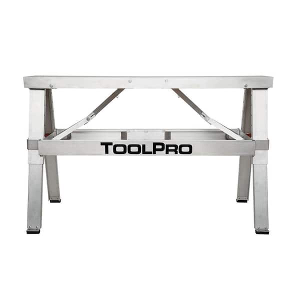 ToolPro 18 in. to 30 in. Adjustable Height Aluminum Collapsible Step-Up Bench