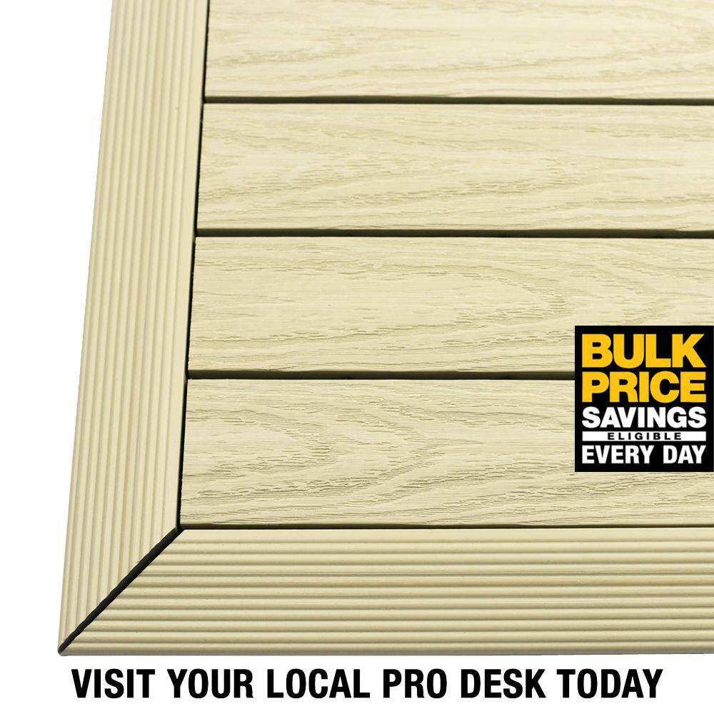 Sahara Sand Composite Interlocking Outdoor Deck Trim