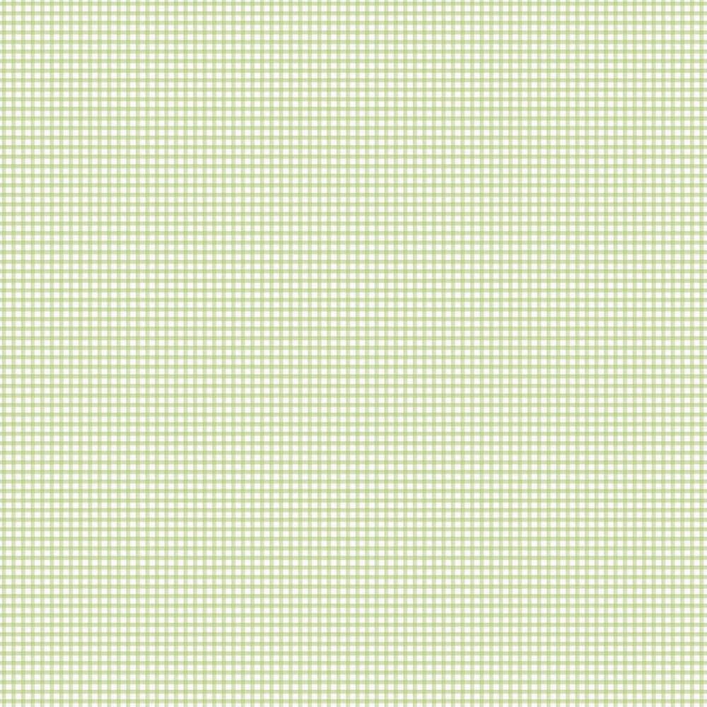 Miniatures 2 Lime Green Gingham Check Design Matte Finish Non-Pasted Vinyl 