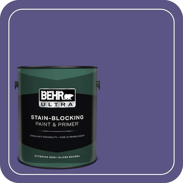 BEHR ULTRA 1 gal. #PPU16-01 Aurora Splendor Semi-Gloss Enamel Exterior Paint & Primer
