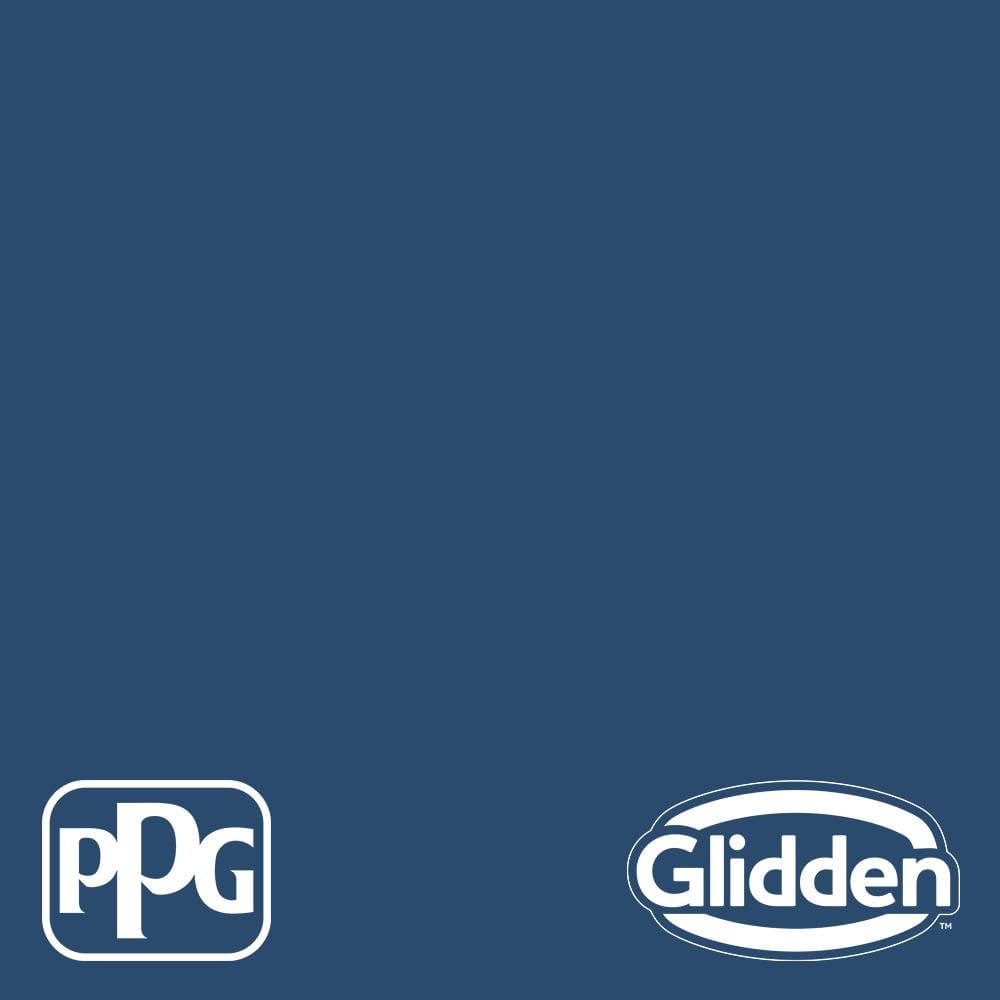 Glidden Essentials 5 Gal Ppg1160 7 Blue Tang Flat Exterior Paint Ppg1160 7ex 05f The Home Depot