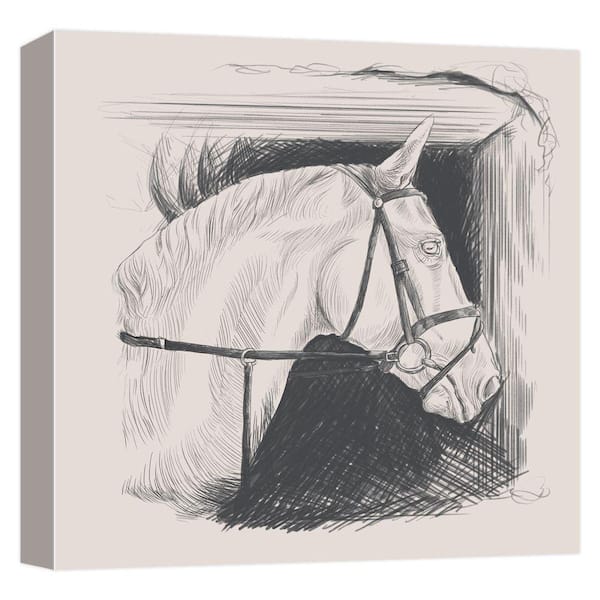 PTM Images ''Majesty Sketch II'' Canvas Abstract Wall Art 15 in. x 15 in.