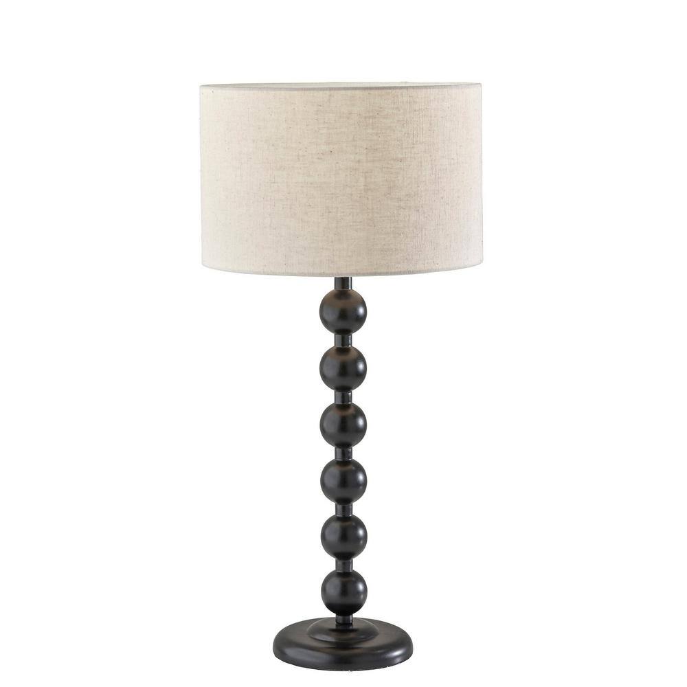 28 in. Off White Transitional Integrated LED Buffet Table Lamp with Off White Fabric Shade price history on PriceWatchPro