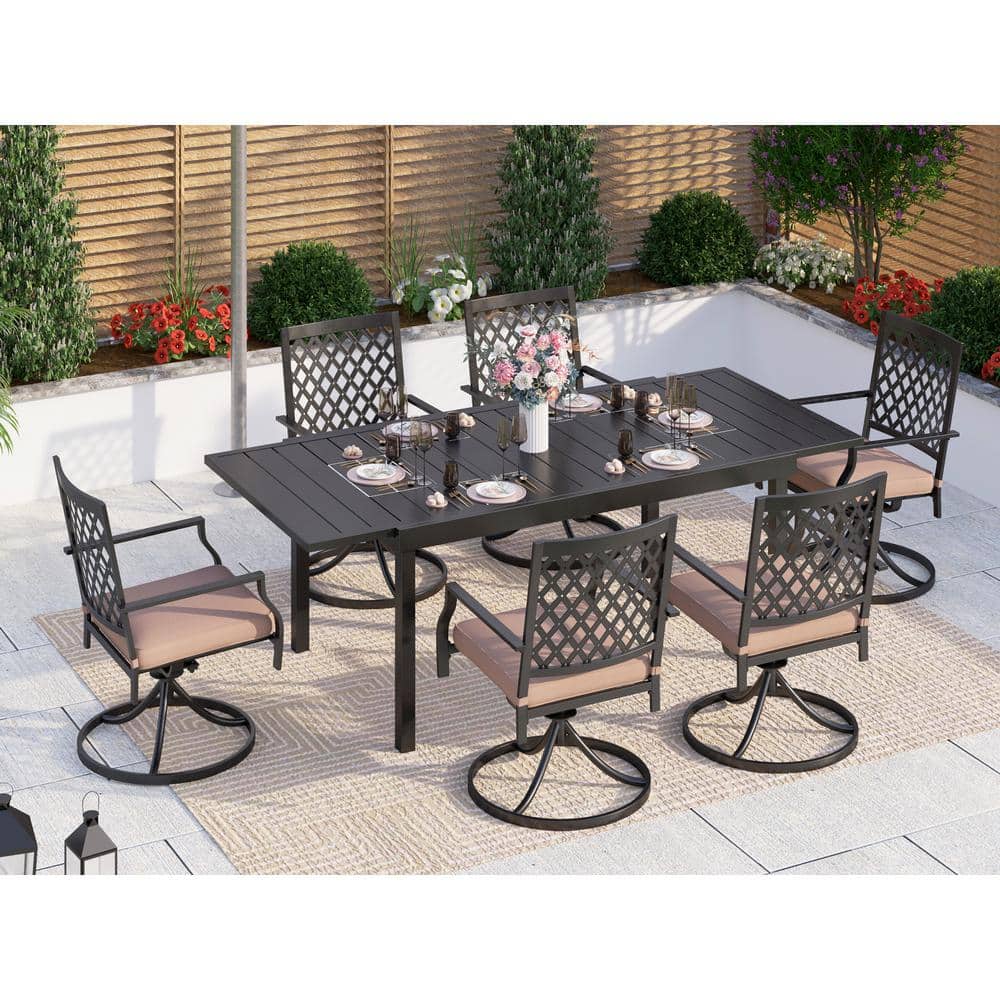 HONEY JOY 90 in. L x 50 in. W x 32 in. H Patio Table Cover Outdoor Table  and Chairs Set Cover With Handles & Air Vents Rectangular TOPB006758 - The  Home Depot