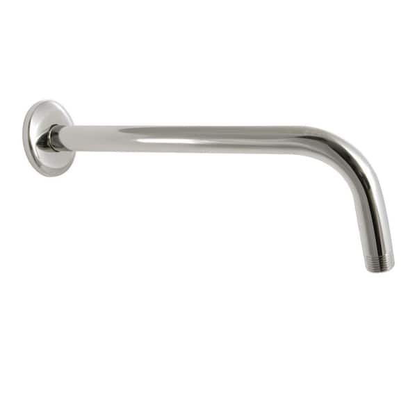 Kingston Brass Claremont Rain Drop 12 in. Shower Arm with Flange in Polished Nickel