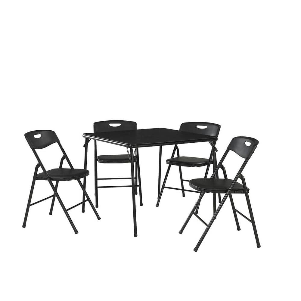 Black Cosco Folding Table Sets 37557bk1hd 64 1000 