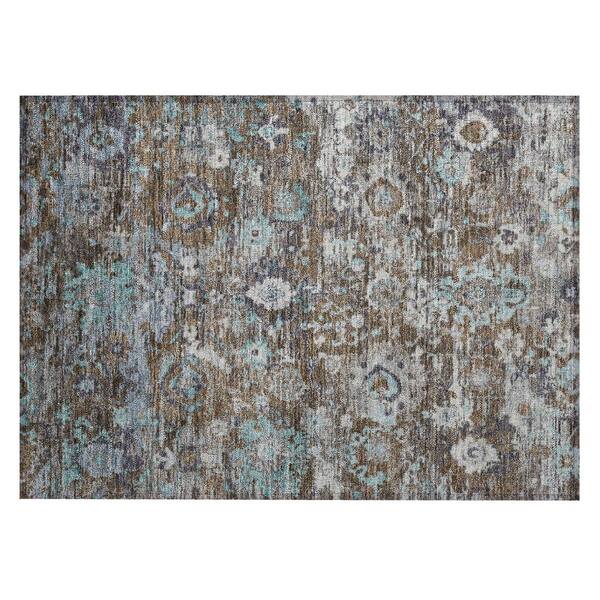 Chantille Machine Washable Indoor/Outdoor Abstract ACN2430 Mocha 2 ft. x 3 ft. Accent Rug