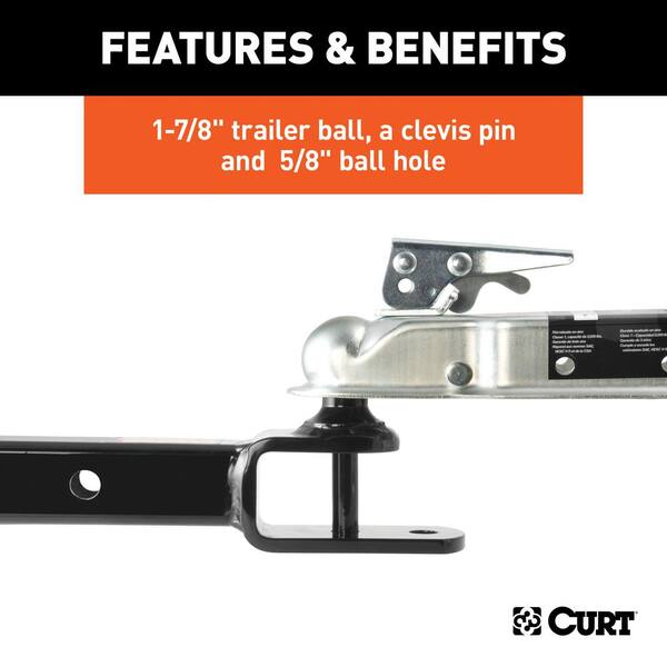 3-in-1 ATV/UTV Adjustable Trailer Hitch Towing Ball Mounts - Fits 2 - View #5