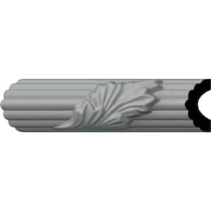 1-1/8 in. x 1-3/4 in. x 94-1/2 in. Polyurethane Reeded Acanthus Leaf Panel Moulding
