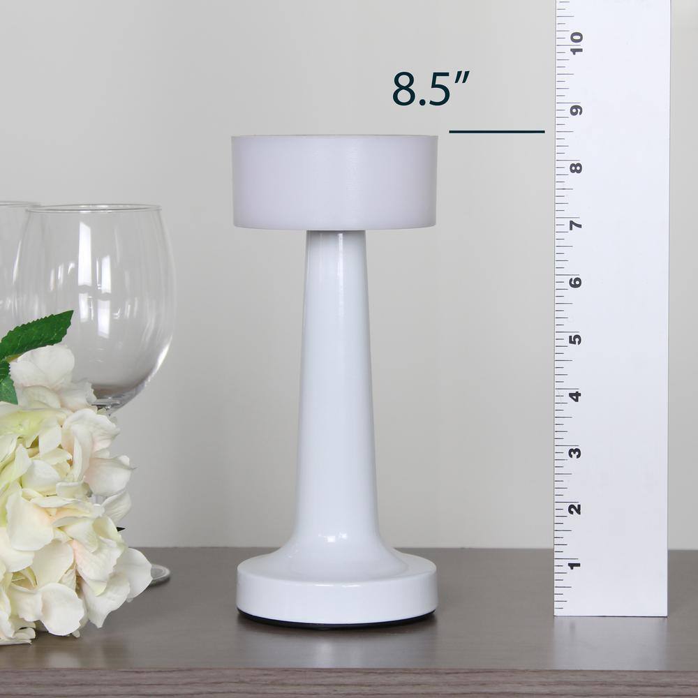 White Mushroom Magic Dimming Cordless Touch Sensor Desk Lamp