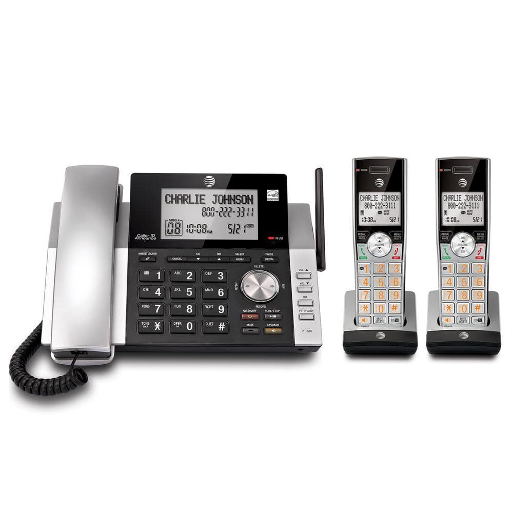 AT&T DECT 6.0 Expandable Cordless Phone with Digital Answering System
