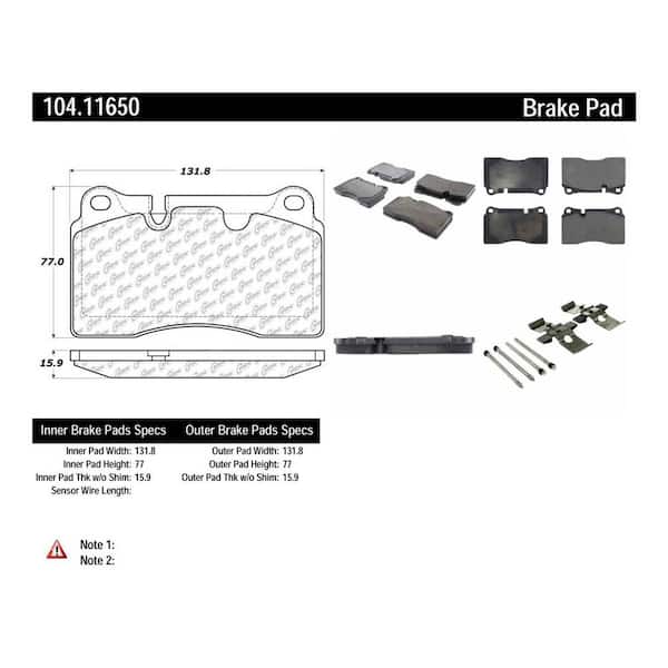 Centric Parts Disc Brake Pad Set