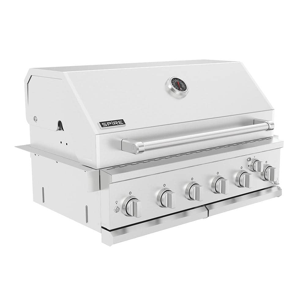 Spire 36-Inch Stainless Steel Built-In 6-Burner Natural Gas Grill