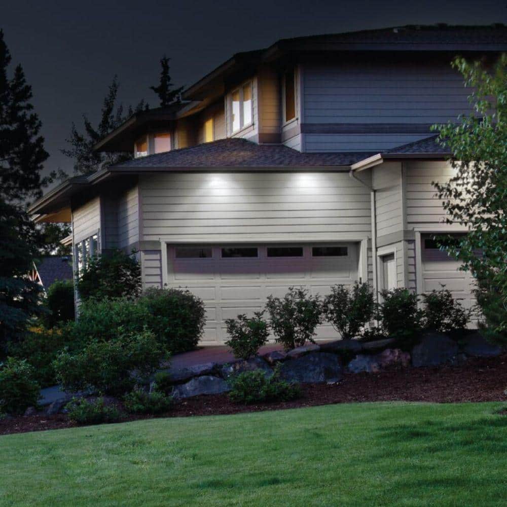 Dual Head Bronze LED Dusk to Dawn Security Flood Light