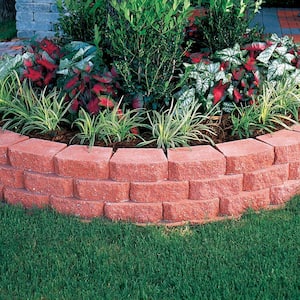 4 in. x 11.75 in. x 6.75 in. River Red Concrete Retaining Wall Block (144 Pcs. / 46.5 sq. ft. / Pallet)