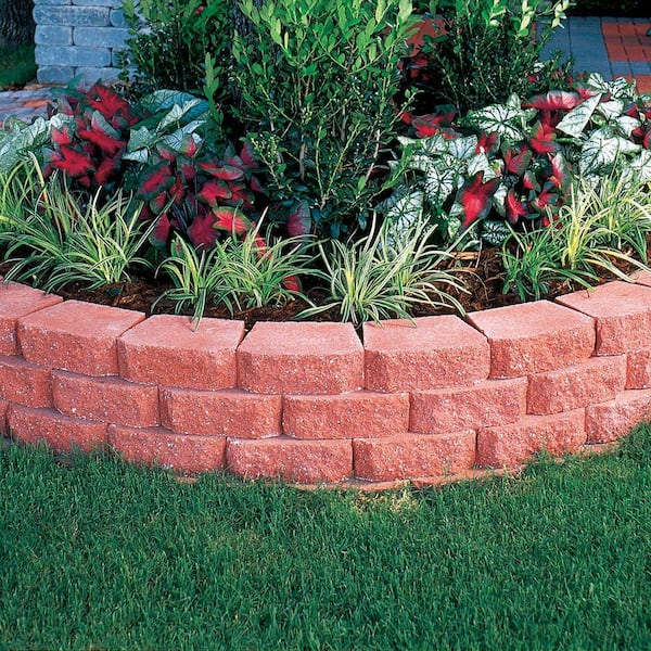 4 in. x 11.75 in. x 6.75 in. River Red Concrete Retaining Wall Block