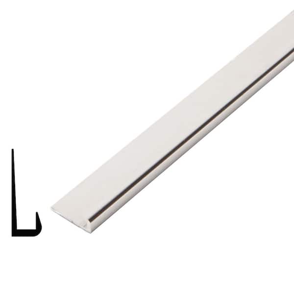 Alexandria Moulding AT 024 1/4 in. D x 3/4 in. W x 96 in. L Metal Mira Luster Cap Trim S4S Drip Cap Moulding Pack (6-Pack)