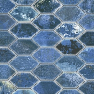 Dorne Kayak Blue 6-1/2 in. x 12-1/2 in. Porcelain Floor and Wall Take Home Tile Sample