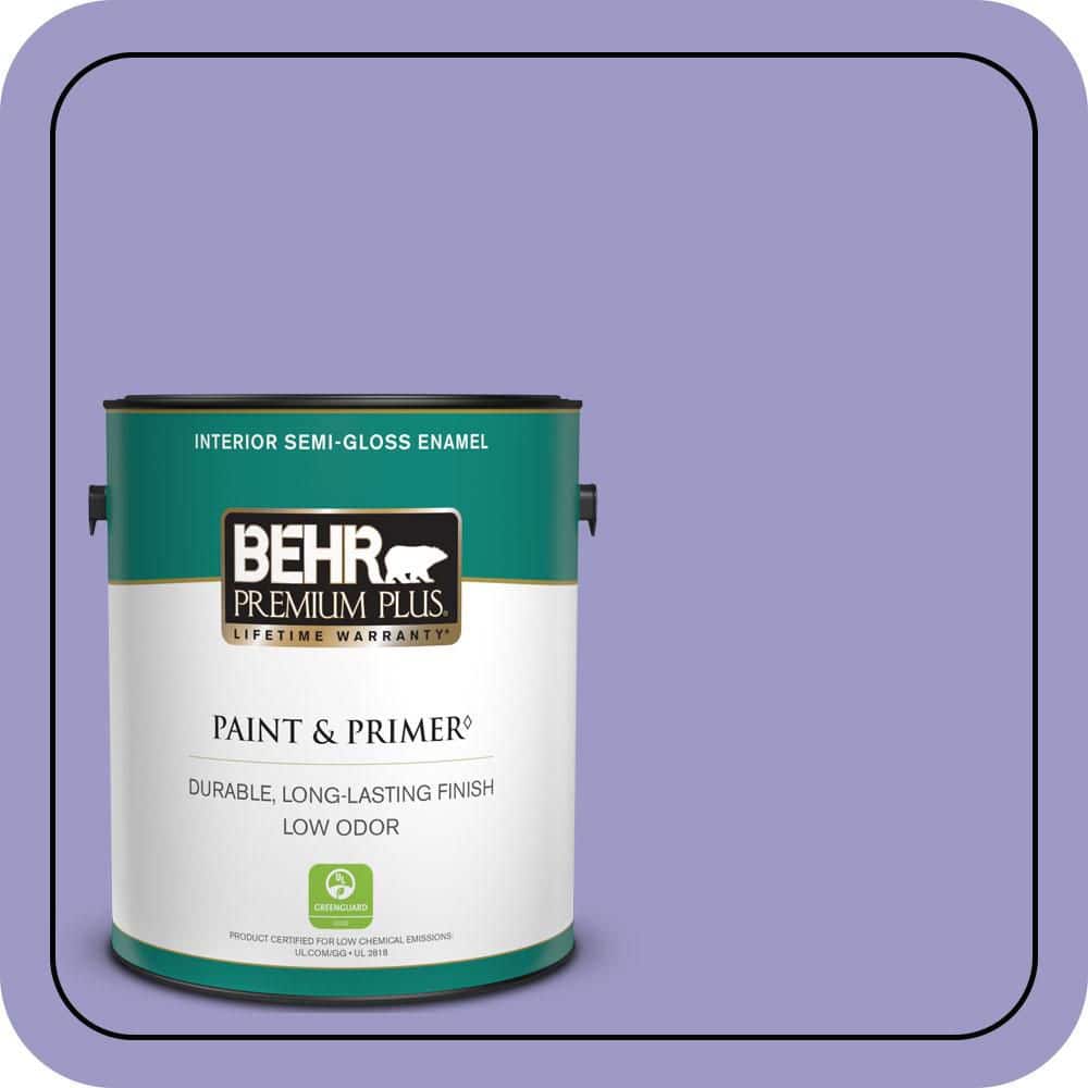 1 gal. #630B-5 Majestic Violet Semi-Gloss Enamel Low Odor Interior Paint & Primer price history on PriceWatchPro