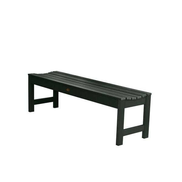 Highwood Lehigh 60 in. 2-Person Charleston Green Recycled Plastic Outdoor Picnic Bench