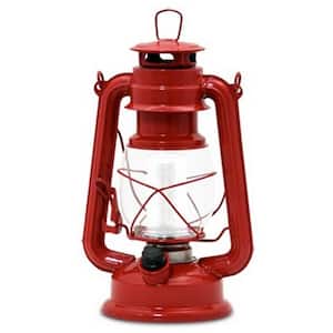 Vintage Red Battery Operated LED Lantern (2-Pack)