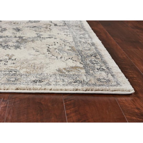 MILLERTON HOME Louisa Ivory 5 ft. x 8 ft. Area Rug MIL470753X77 
