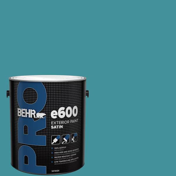 1 gal. #520D-6 Lagoon Satin Exterior Paint