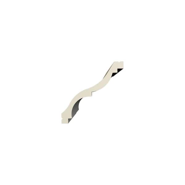 Ekena Millwork Temple 2.75 in. D x 3.875 in. W x 96 in. L Polyurethane Crown Moulding