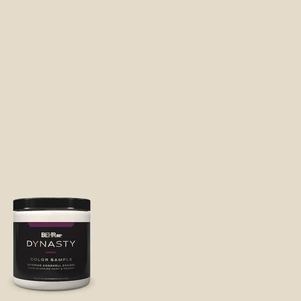 BEHR DYNASTY 8 oz. #PPU7-16 Vintage Linen Eggshell Enamel Stain-Blocking Interior Paint & Primer Sample