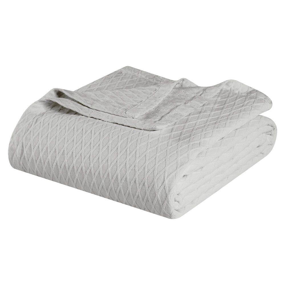 Diamond Weave Platinum Modern Classic Geometric All-Season Cotton Throw Blanket price history on PriceWatchPro