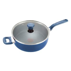 Excite 5 qt. Aluminum Nonstick Covered Skillet with Lid in Blue