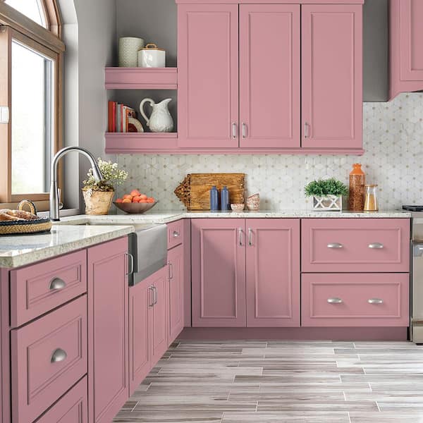 1 gal. #M150-3 Apple Blossom Semi-Gloss Enamel Interior/Exterior Cabinet, Door & Trim Paint
