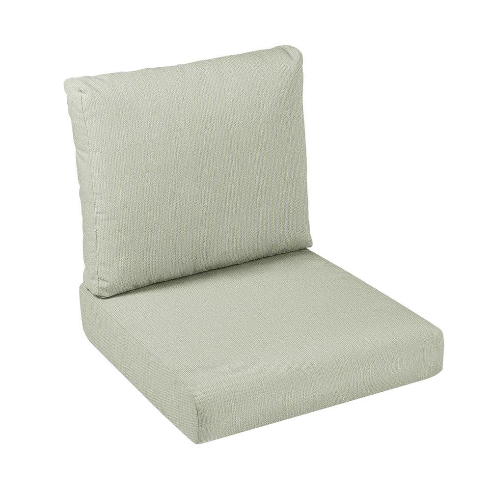 22.5 in. x 22.5 in. x 5 in. (2-Piece) Deep Seating Outdoor Dining Chair Cushion in Sunbrella Revive Stem price history on PriceWatchPro