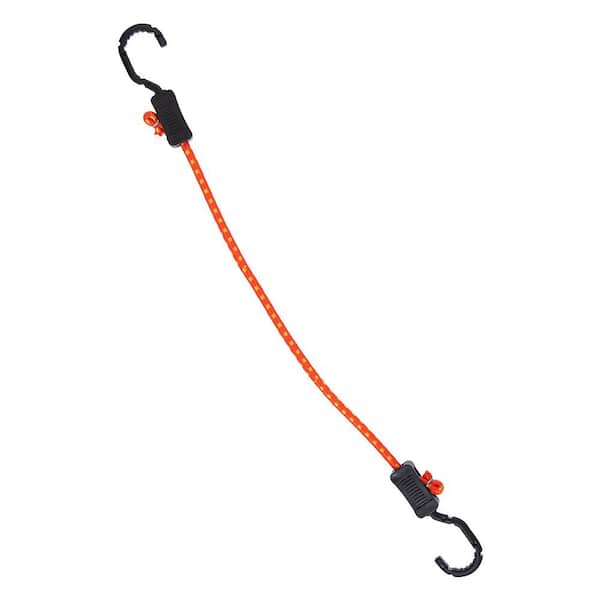 Keeper 20 in. Orange ZipCord Bungee Cord with Hooks 06374 - The Home Depot