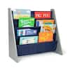 Humble Crew 4-tier kids bookshelf book organizer with colorful children's books.