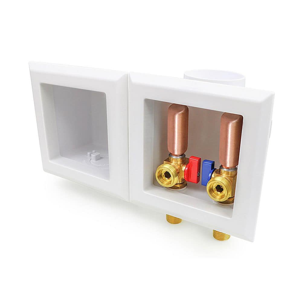 1/2 In Sweat/MIP Brass Valve Fittings, White ABS Plastic Washing Machine Double Interlocking Outlet Box, Hammer Arrester price history on PriceWatchPro