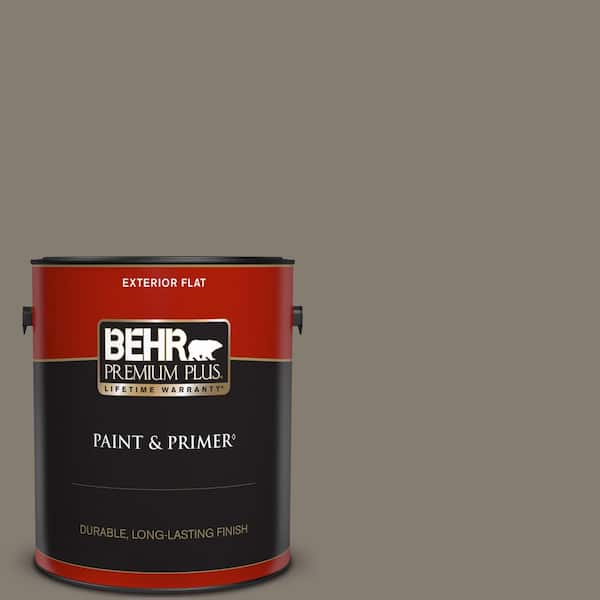 BEHR PREMIUM PLUS 1 gal. #PPF-53 Winding Path Flat Exterior Paint & Primer