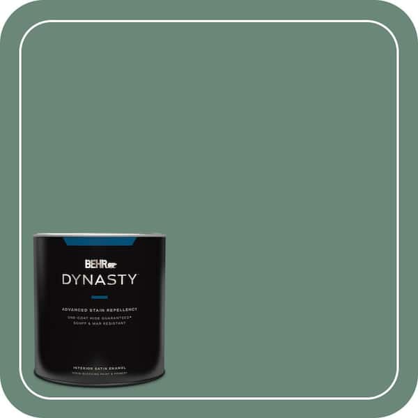 BEHR DYNASTY 1 qt. #S420-5 Sycamore Grove Satin Enamel Interior Stain-Blocking Paint and Primer