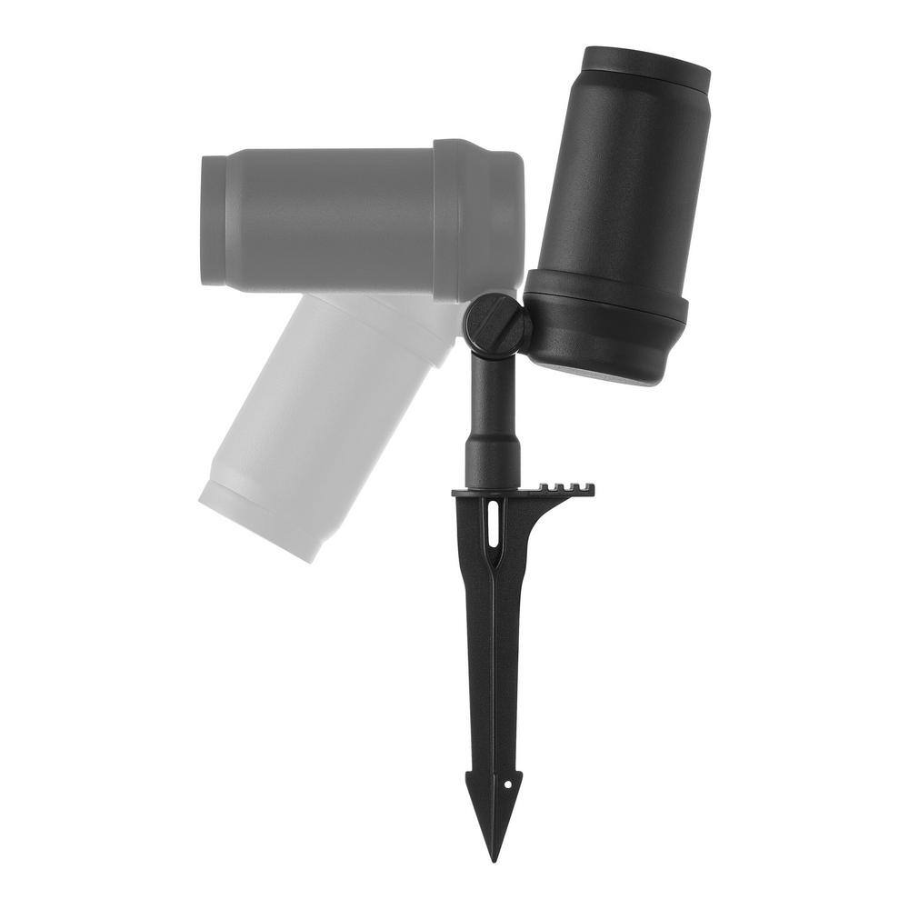 Black Aluminum LED Adjustable Beam Outdoor Spotlight