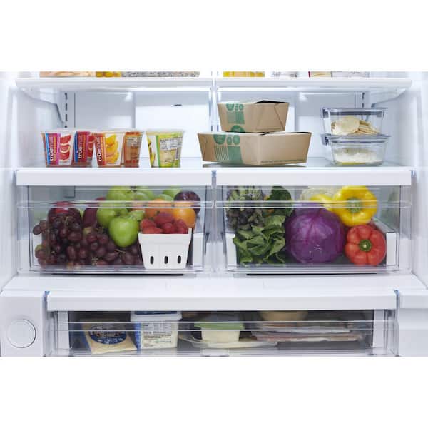 36 in 28.8 cu. ft. Standard Depth French Door Refrigerator in Smudge-Proof Stainless Steel with Internal Water Dispenser