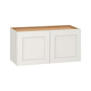 Westfield Feather White Shaker Stock Assembled Wall Kitchen Bridge Cabinet (12 in. D x 30 in. W x 14 in. H)