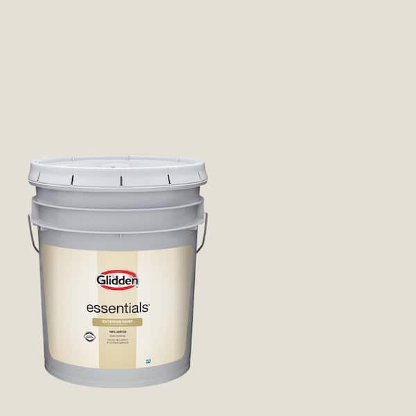 Glidden Essentials 5 gal. PPG1022-1 Hourglass Flat Exterior Paint