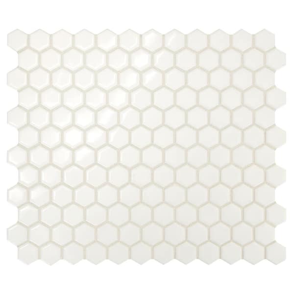 Mm Porcelain Mosaic Floor And Wall Tile, Daltile Hexagon Tile