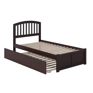 Richmond Twin Extra Long Bed with Footboard and Twin Extra Long Trundle in Espresso