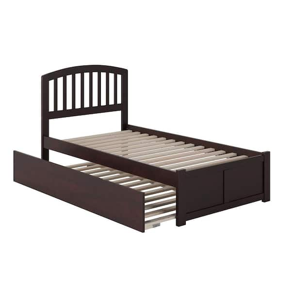 AFI Richmond Espresso Twin Platform Bed with Flat Panel Foot Board and ...