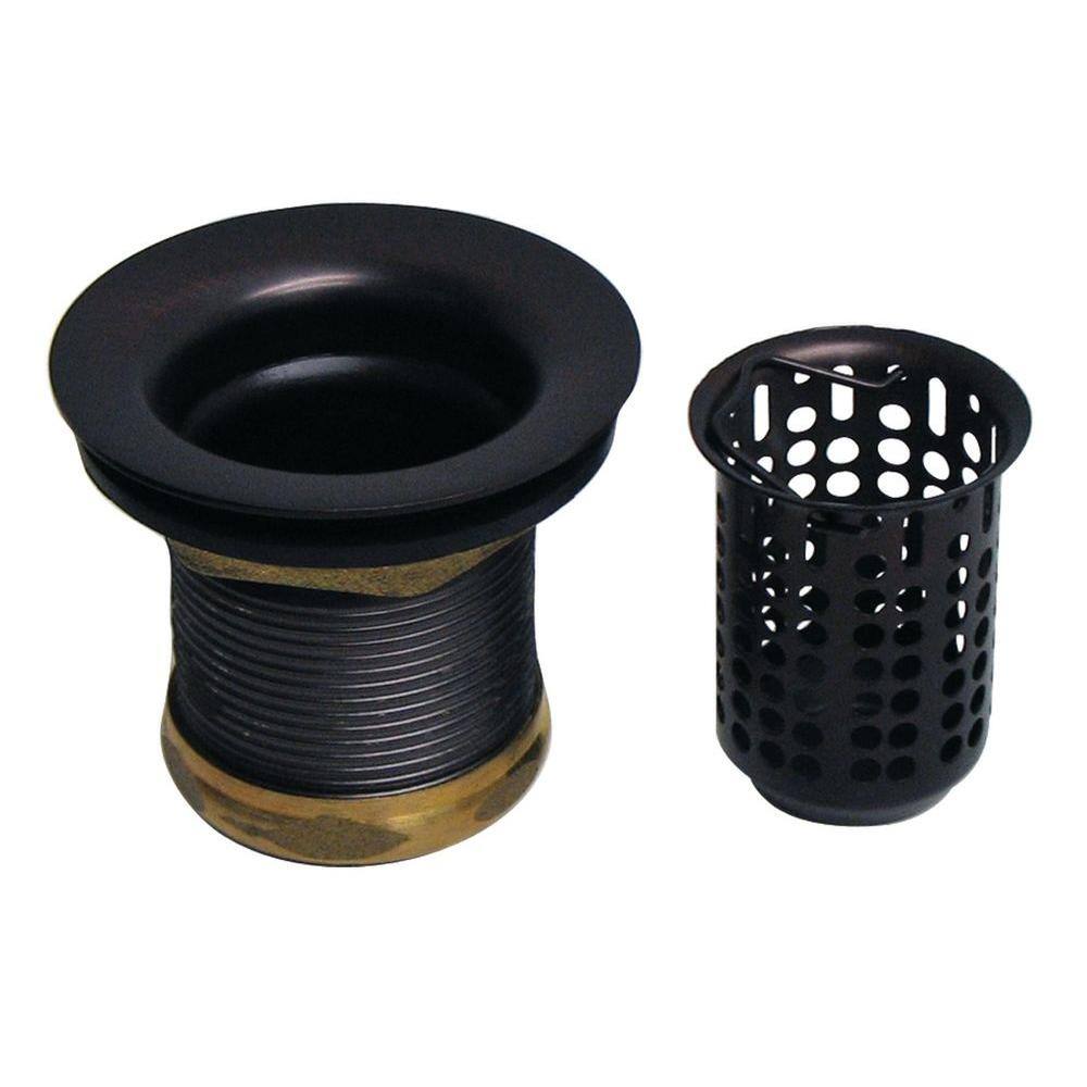 Westbrass 2 in. Basket Sink Strainer in Oil Rubbed Bronze D218-12 - The ...