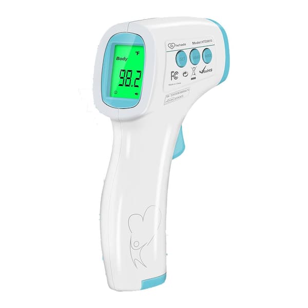 Aoibox Intelligent 2 in. x 3.74 in. x 1.73 in. Personal Care Products Infrared Thermometer Blue