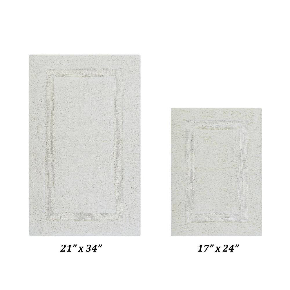 Better Trends Lux Collection Ivory 17 in. x 24 in. and 21 in. x 34 in ...