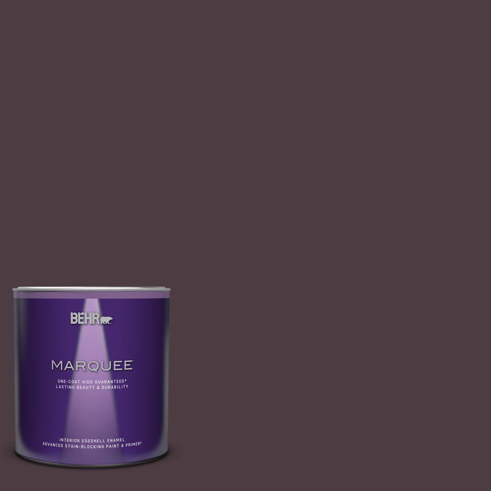 BEHR MARQUEE 1 qt. #T18-04 Nocturne Shade Eggshell Enamel Interior ...